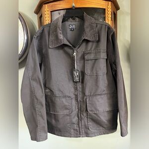 NWT Benny Gold Charcoal Gray Truck Stop Utility Jacket Medium